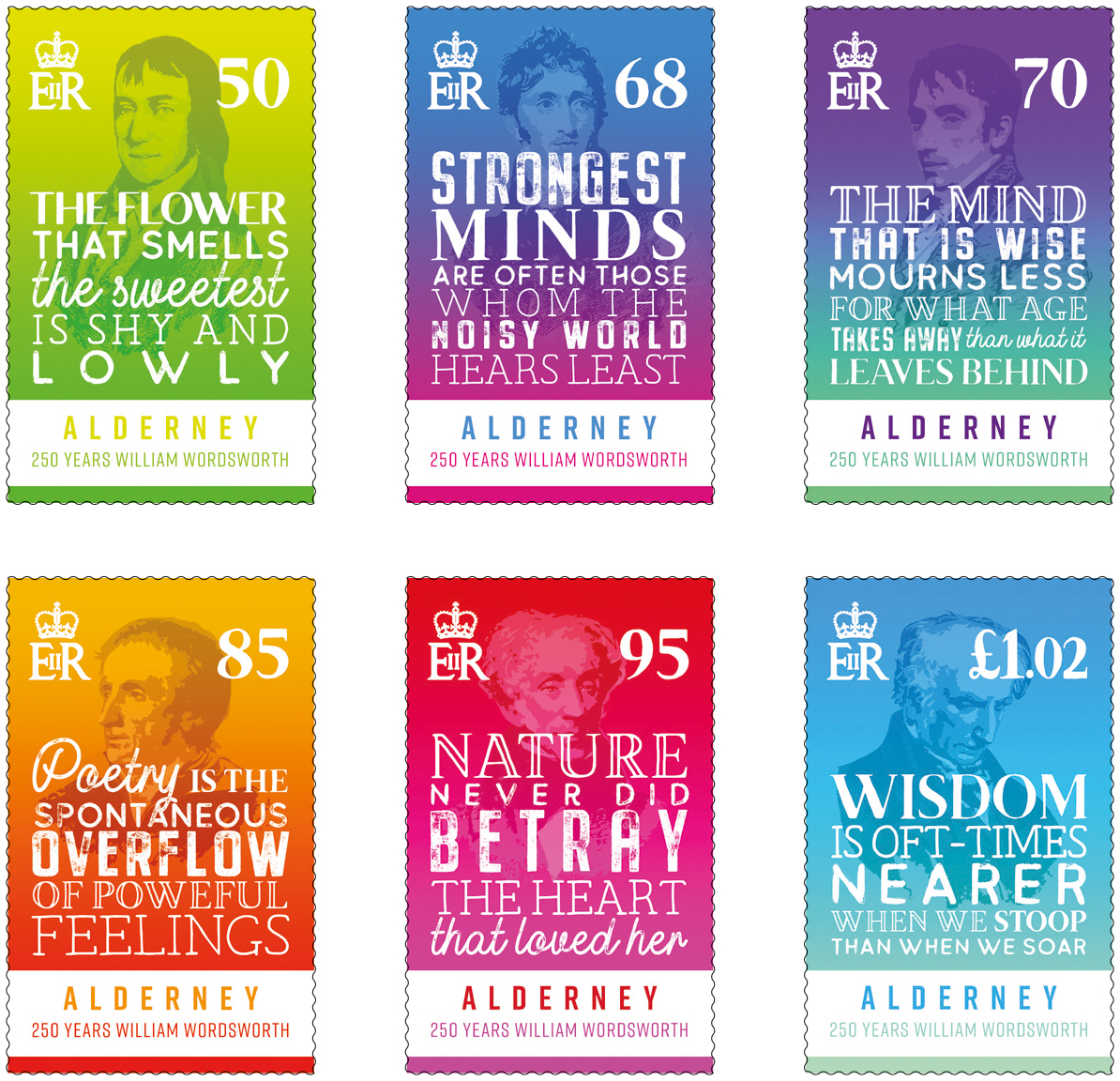 Set of 6 Stamps
